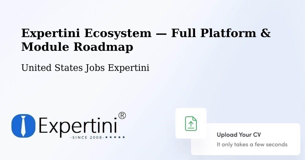 Expertini Ecosystem — Full Platform & Module Roadmap – Spring Arbor